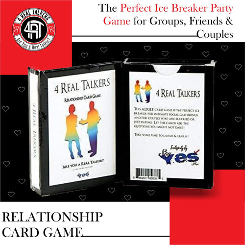 4 REAL TALKERS - Relationship Card Game & Party Game - 4 Real Talkers - Relationship Card Game