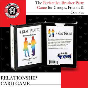4 REAL TALKERS - Relationship Card Game & Party Game - 4 Real Talkers - Relationship Card Game