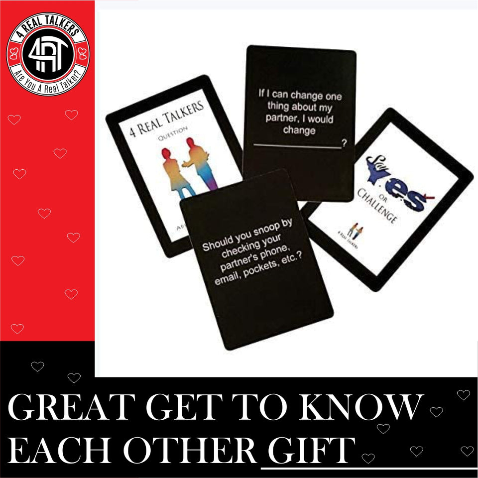 4 REAL TALKERS - Relationship Card Game & Party Game - 4 Real Talkers - Relationship Card Game