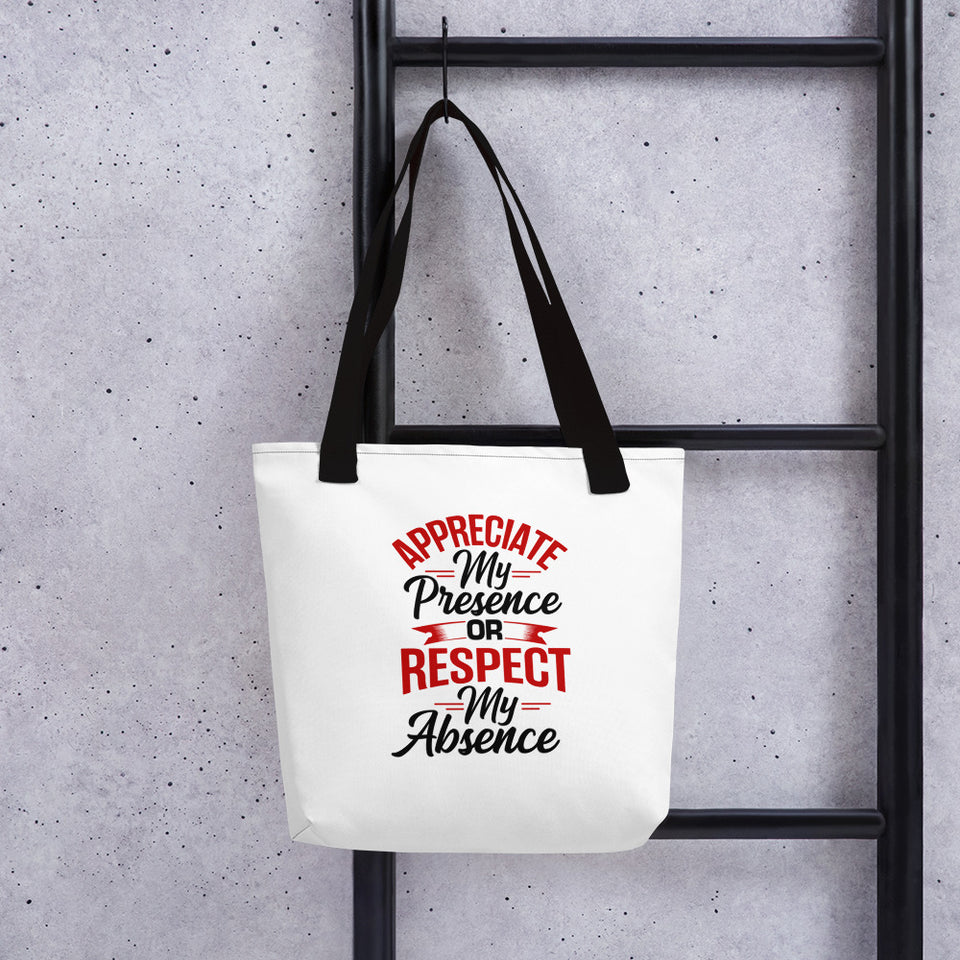 Appreciate or Respect Tote Bag - 4 Real Talkers - Relationship Card Game