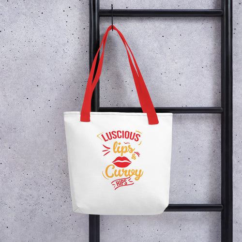 Luscious Lips & Hips White Tote Bag - 4 Real Talkers - Relationship Card Game