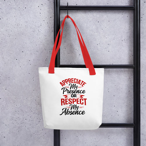 Appreciate or Respect Tote Bag - 4 Real Talkers - Relationship Card Game